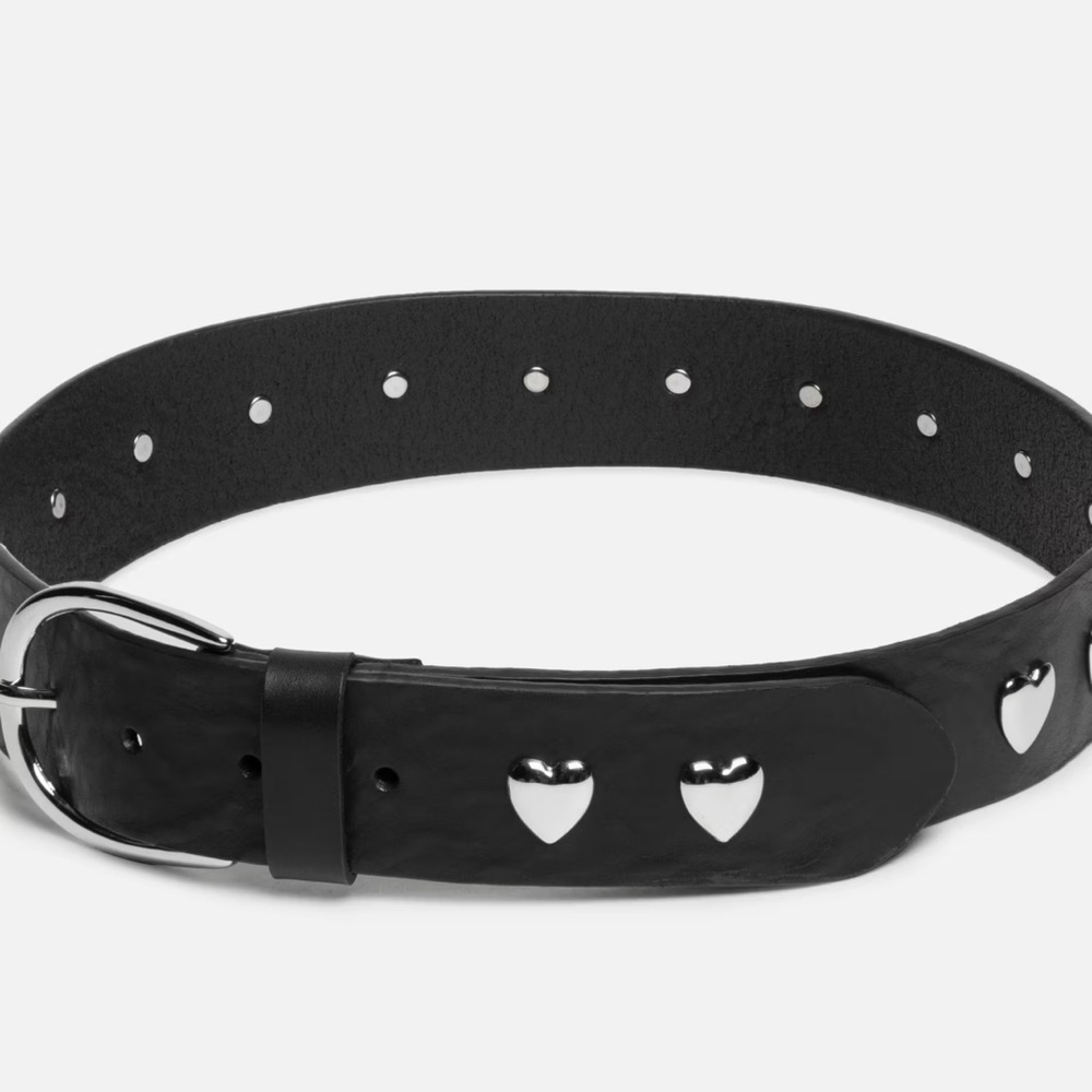 Sandy Liang Rivetto Belt in Silver